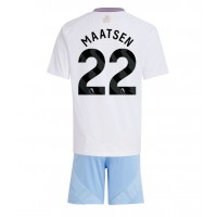 Aston Villa Ian Maatsen #22 Bortedraktsett Barn 2024-25 Kortermet (+ Korte bukser)